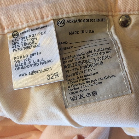 ADRIANNA GOLDSCHMIED ankle jean/lt peach/EXC.cond - Picture 3 of 6